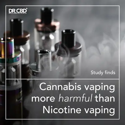 Read more about the article Study finds cannabis vaping more harmful than nicotine vaping