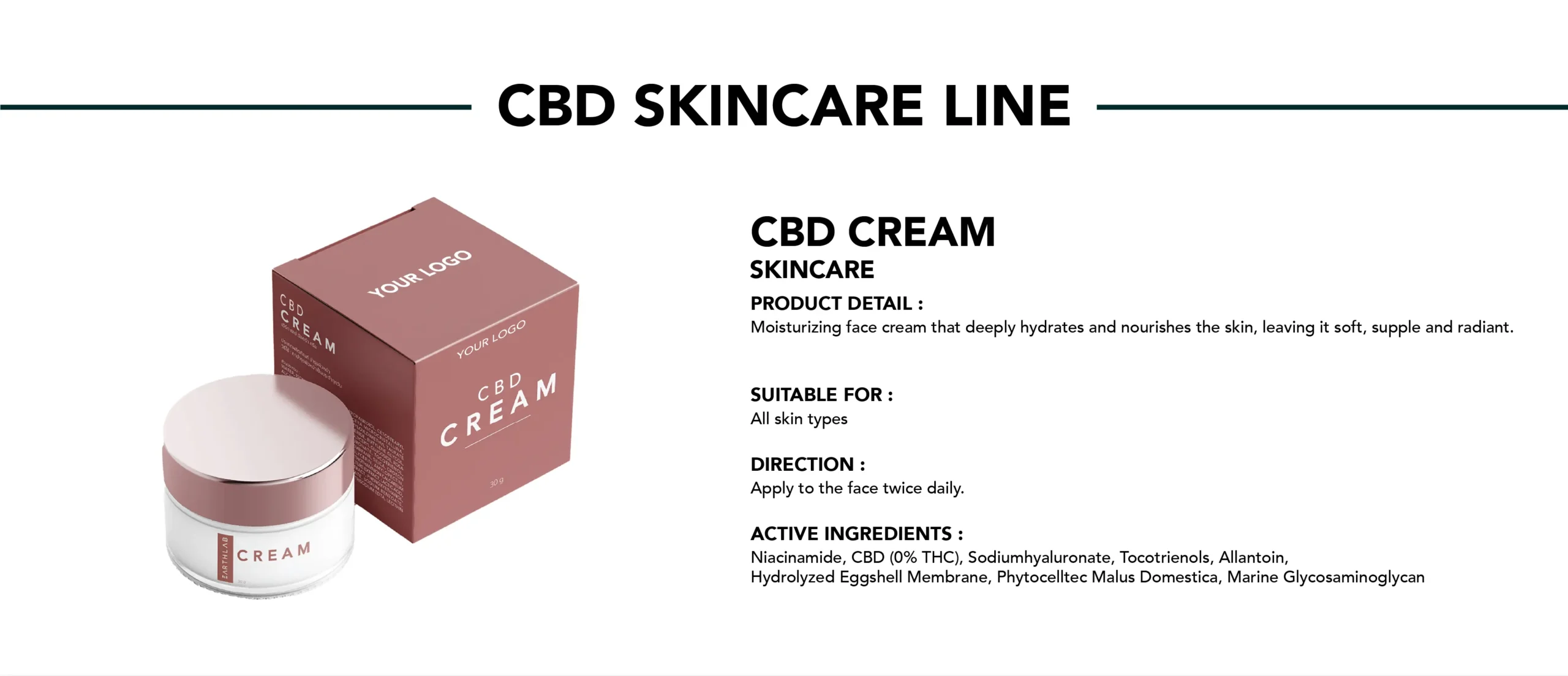 CBD Skincare line