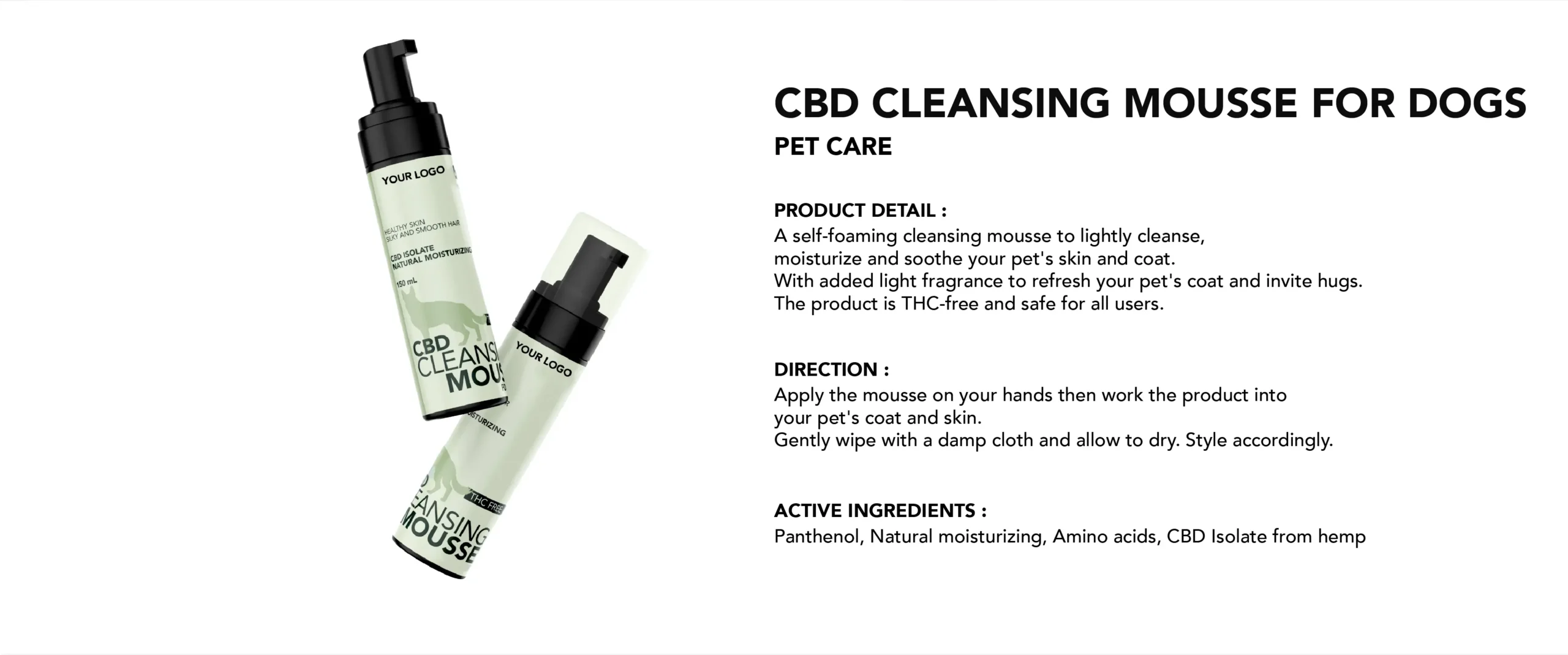 CBD Cleansing Mousse For Dogs