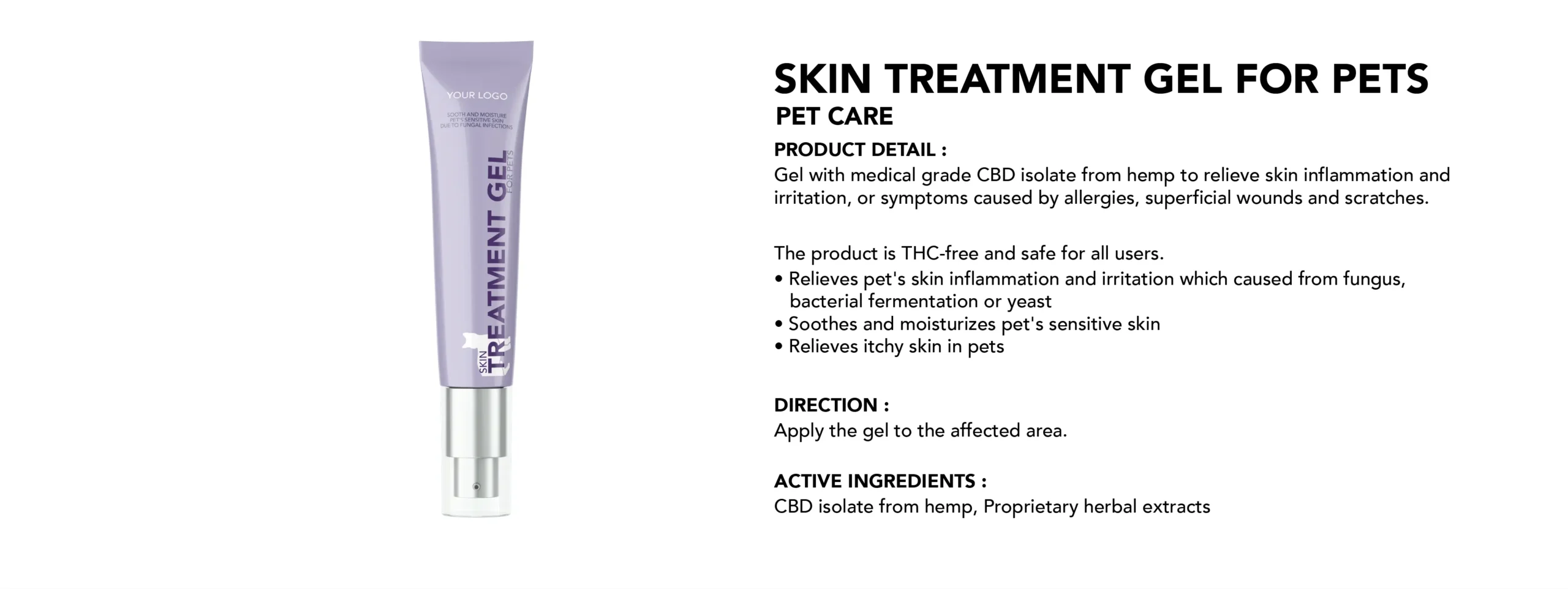 Skin Treatment Gel For Pets